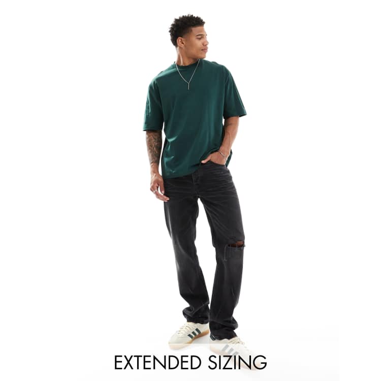 ASOS DESIGN oversized T-shirt in dark green