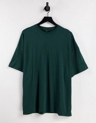 ASOS DESIGN oversized t-shirt in dark green | ASOS