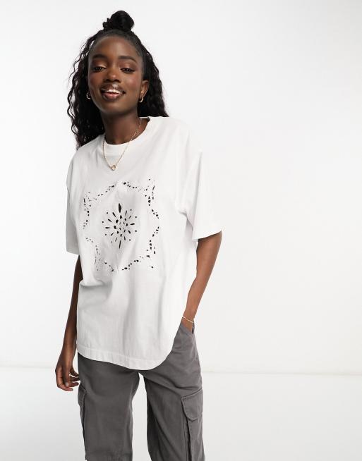 ASOS DESIGN oversized t-shirt with crew neck in white - WHITE