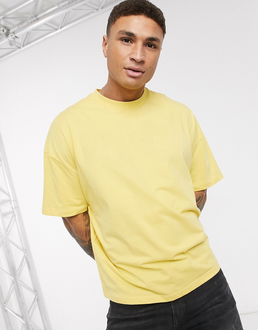 ASOS DESIGN - Oversized T-shirt in geel