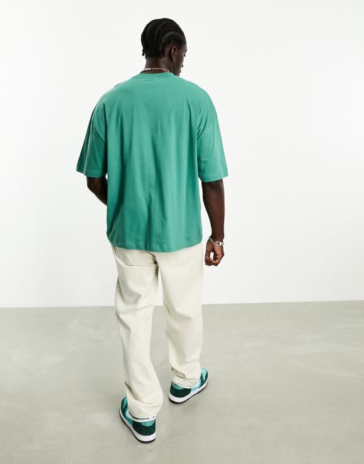 ASOS DESIGN oversized t-shirt in green with fruit-bowl print | ASOS