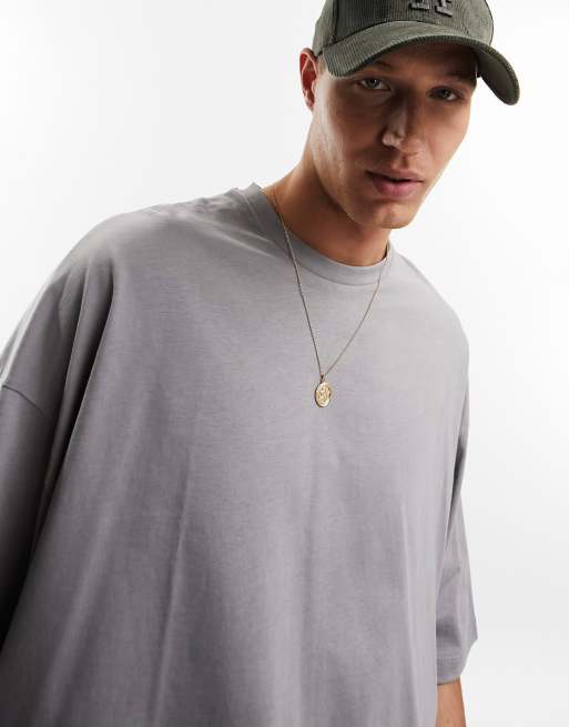 ASOS DESIGN oversized t-shirt in grey | ASOS