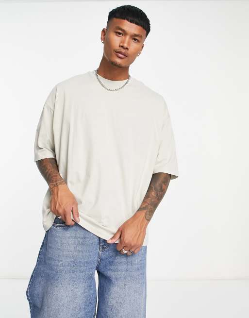 ASOS DESIGN oversized t-shirt in grey | ASOS