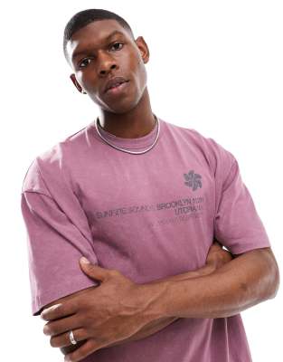 Asos Design Oversized T-shirt In Pink