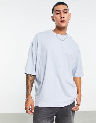 ASOS DESIGN oversized t-shirt in light blue