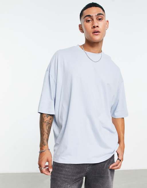 Underground Oversized Crew Neck T-Shirt UNIVERSE BLUE