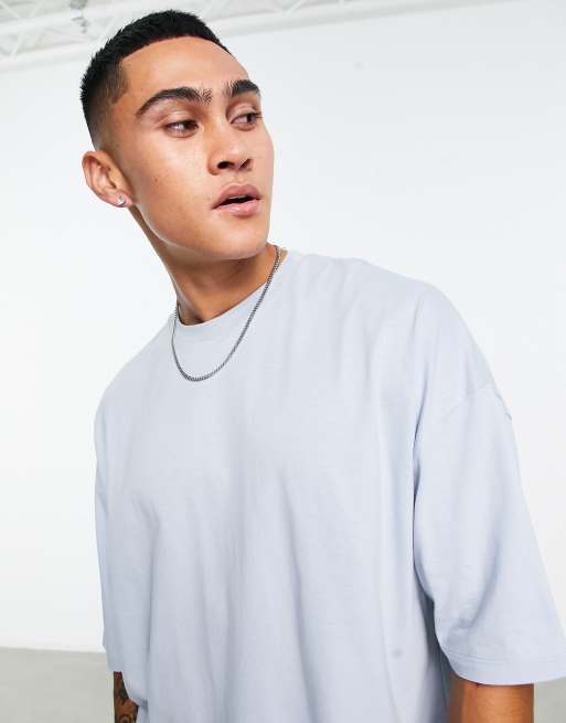 Baby Blue Plain Oversized T-shirt – SLATE HASH