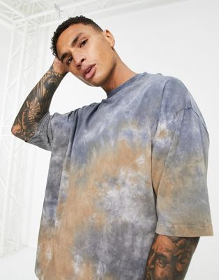 ASOS DESIGN oversized t-shirt in pastel tie dye
