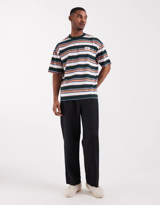 ASOS DESIGN oversized t-shirt in multicoloured stripe, 3 of 5