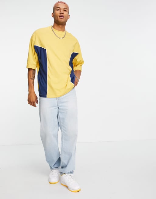 Mustard yellow oversized shirt discount