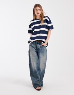 Asos Design Oversized T-shirt In Blue