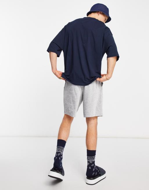 ASOS DESIGN oversized T-shirt in navy with front print