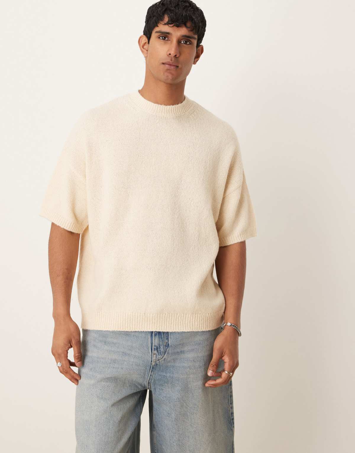 ASOS DESIGN oversized t-shirt in oatmeal