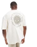 [ASOS DESIGN] ASOS DESIGN oversized t-shirt in off white with celestial back print XS Off white