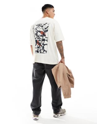 Asos Design Oversized T-shirt In Neutral