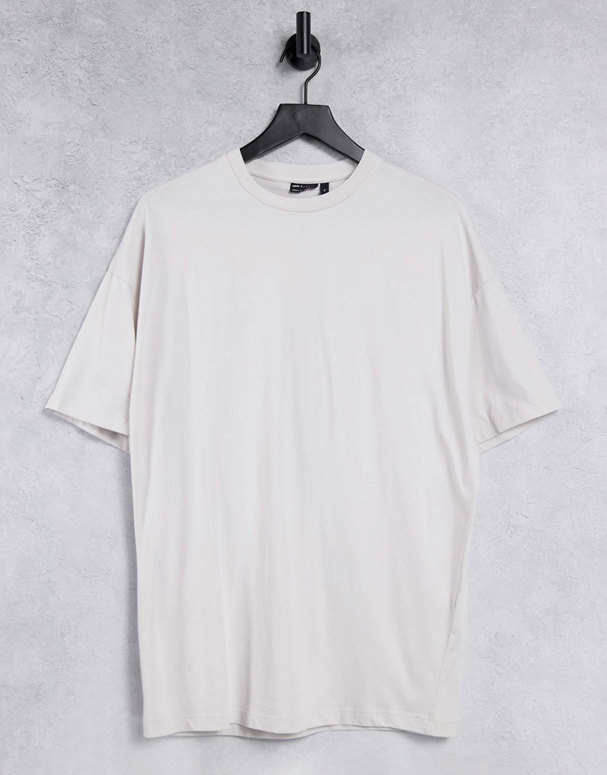 Asos Design Organic Oversized T-shirt In Off White