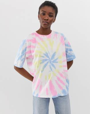 Stated Outfitters Georgia Pastel Tie-Dye T-Shirt Large