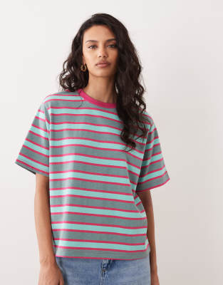 Asos Design Oversized T-shirt In Multi