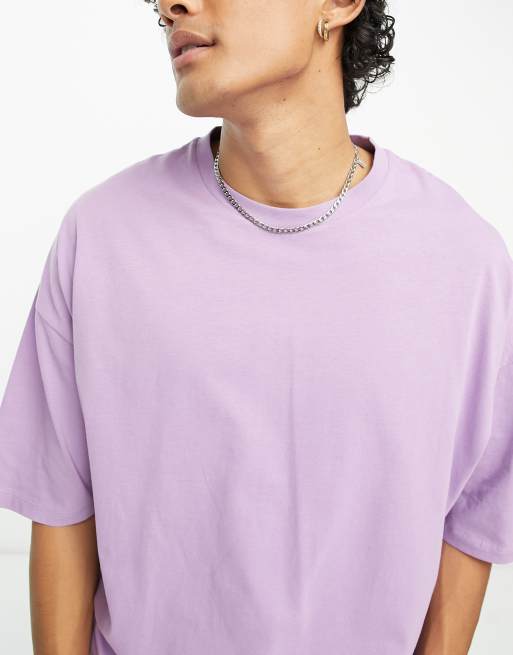 ASOS DESIGN oversized T-shirt in dark purple