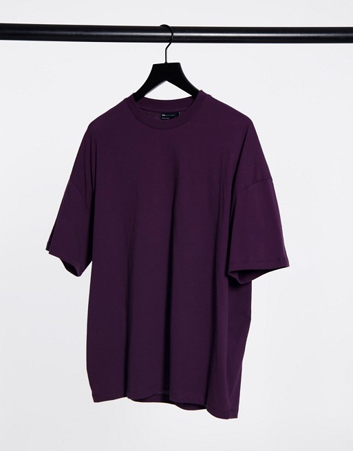 ASOS DESIGN oversized t-shirt in purple