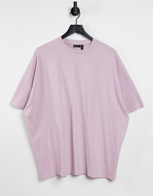 ASOS DESIGN organic oversized t-shirt in purple