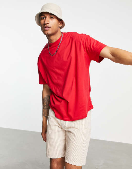 T shirt 2025 oversize rouge