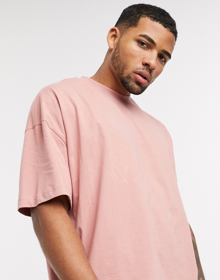 ASOS DESIGN - Oversized T-shirt in roze