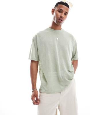 Asos Design Oversized T-shirt In Green