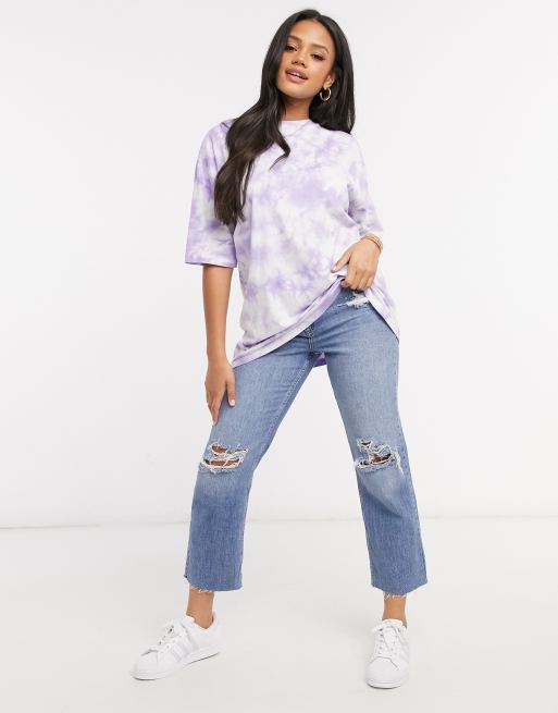 ASOS DESIGN oversized t-shirt in pastel tie dye