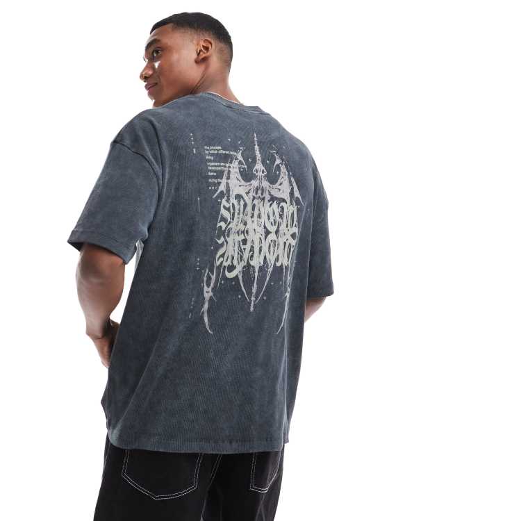 [ANNOT] 777 Washed T-Shirt ★大人気★ 255G Washed Gradient Vintage Loose T shirt,T-shirt & Polo