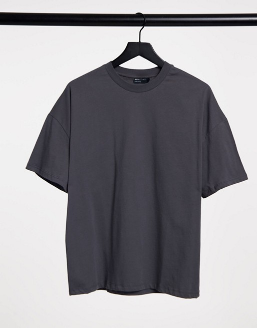 ASOS DESIGN oversized t-shirt in washed black