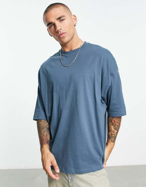 ASOS DESIGN oversized t-shirt in washed grey | ASOS