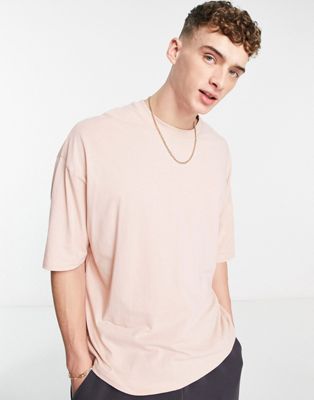 ASOS DESIGN oversized t-shirt in washed pink  - ASOS Price Checker