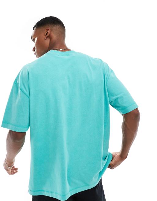 ASOS DESIGN oversized T-shirt in washed turquoise | ASOS