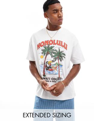 Asos Design Oversized T-shirt In White