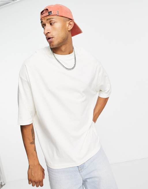 ASOS DESIGN oversized t-shirt in white with floral back print | ASOS