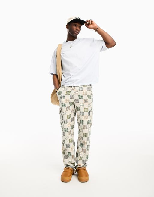 ASOS Design oversized t-shirt in white with greenhouse print