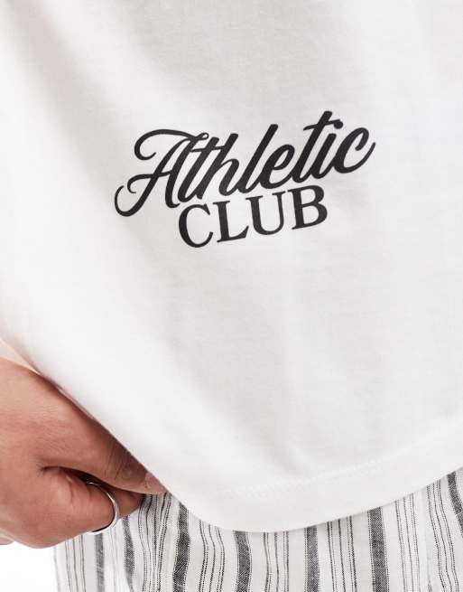 ASOS DESIGN oversized t-shirt in white with multi placement print, 2 of 4