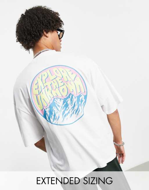 ASOS DESIGN oversized baseball jersey shirt in white - WHITE