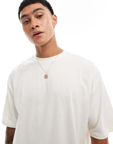 ASOS DESIGN oversized t-shirt in white with souvenir back print - view 1