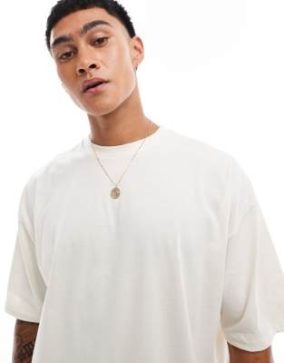 CerbeShops DESIGN oversized t-shirt in white with souvenir back print