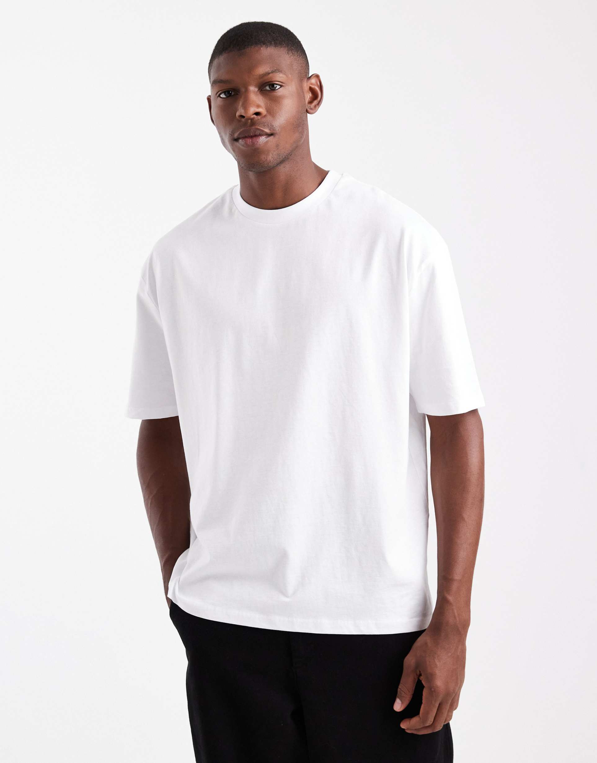 asos design oversized t-shirt in white