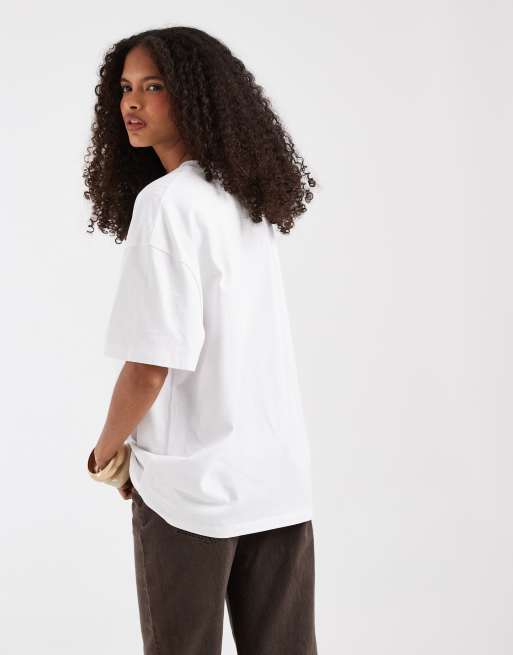 ASOS DESIGN - Oversized T-shirt in wit, 3 van 4