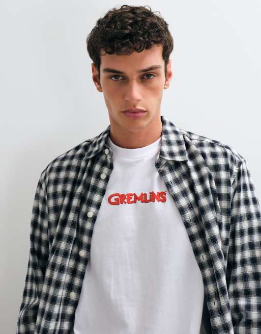 ASOS DESIGN oversized t-shirt med Christmas Gremlins i vitt, 3 av 5