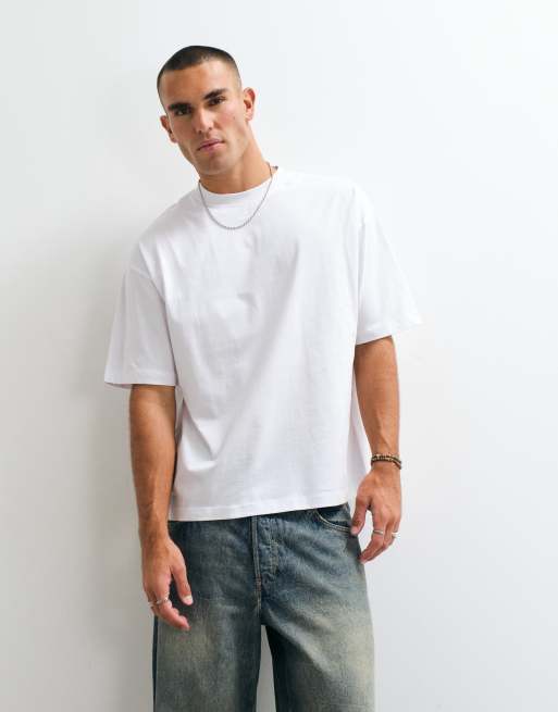 ASOS DESIGN oversized t-shirt med drakmotiv i vitt, 5 av 5