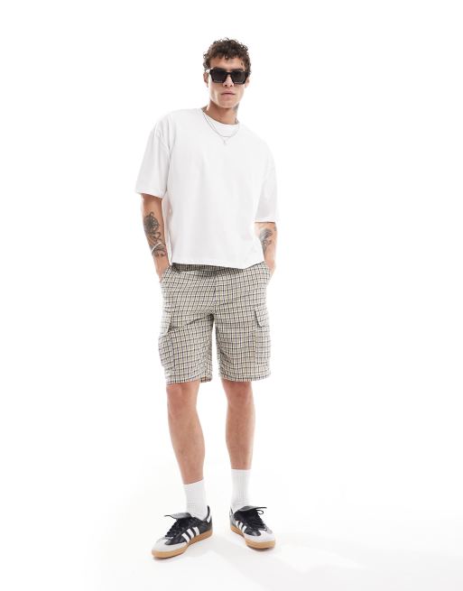 ASOS DESIGN - Oversized T-shirt med firkantet pasform og sømdetaljer i hvid, 2 af 4