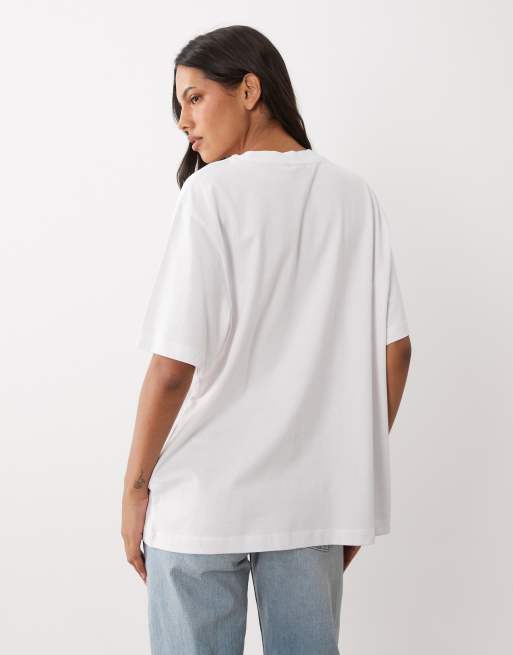 ASOS DESIGN oversized T-shirt med lucky star rodeo-grafik i hvid, 4 af 4