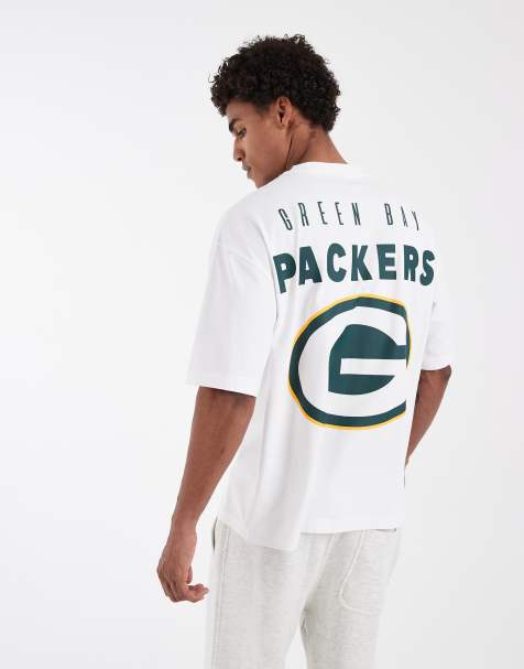 ASOS DESIGN oversized T-shirt med NFL Green Bay Packers-print i hvid - view 1