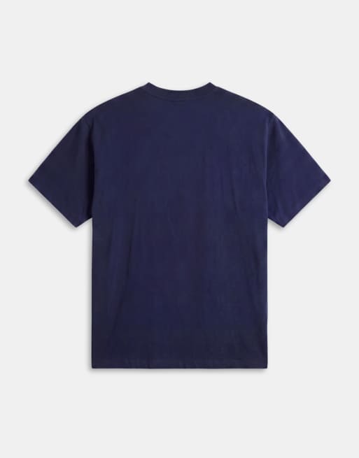 ASOS DESIGN oversized T-shirt med tekstbroderi i navy, 7 af 9
