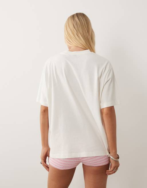 ASOS DESIGN oversized T-shirt med western-grafik i cream, 3 af 4